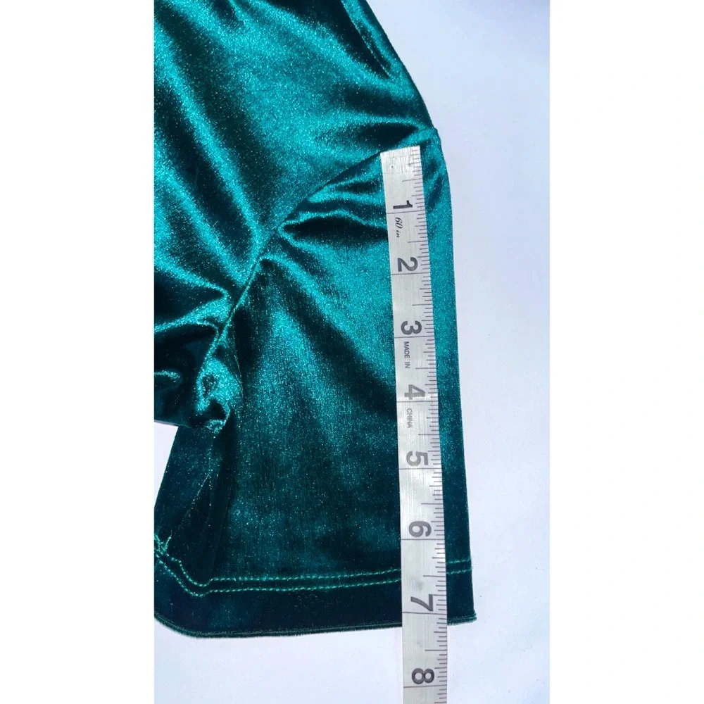 Zara Velvet Dress in Emerald Green (Size: S) - Picture 4 of 6